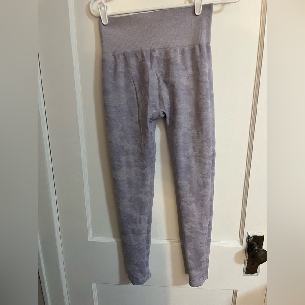 Purple Camouflage Leggings